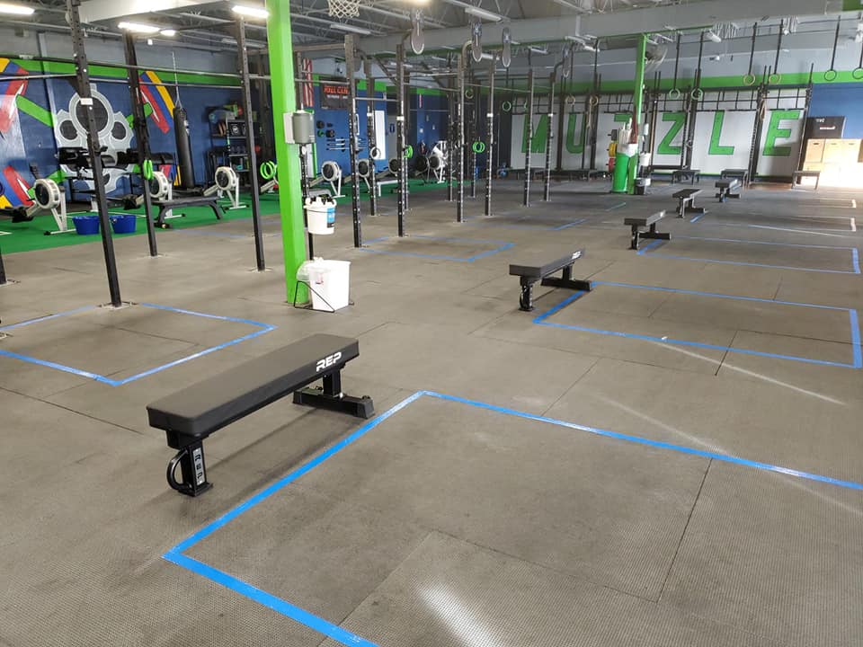 CrossFit gym training area